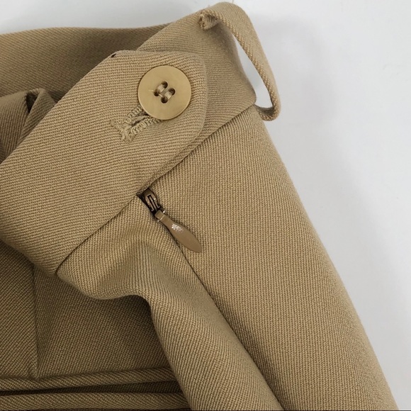 Sigrid Olsen Caramel Straight Leg Button Pants 12 - Picture 6 of 8